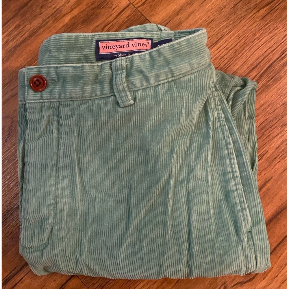Vineyard Vines Green Corduroy Pants